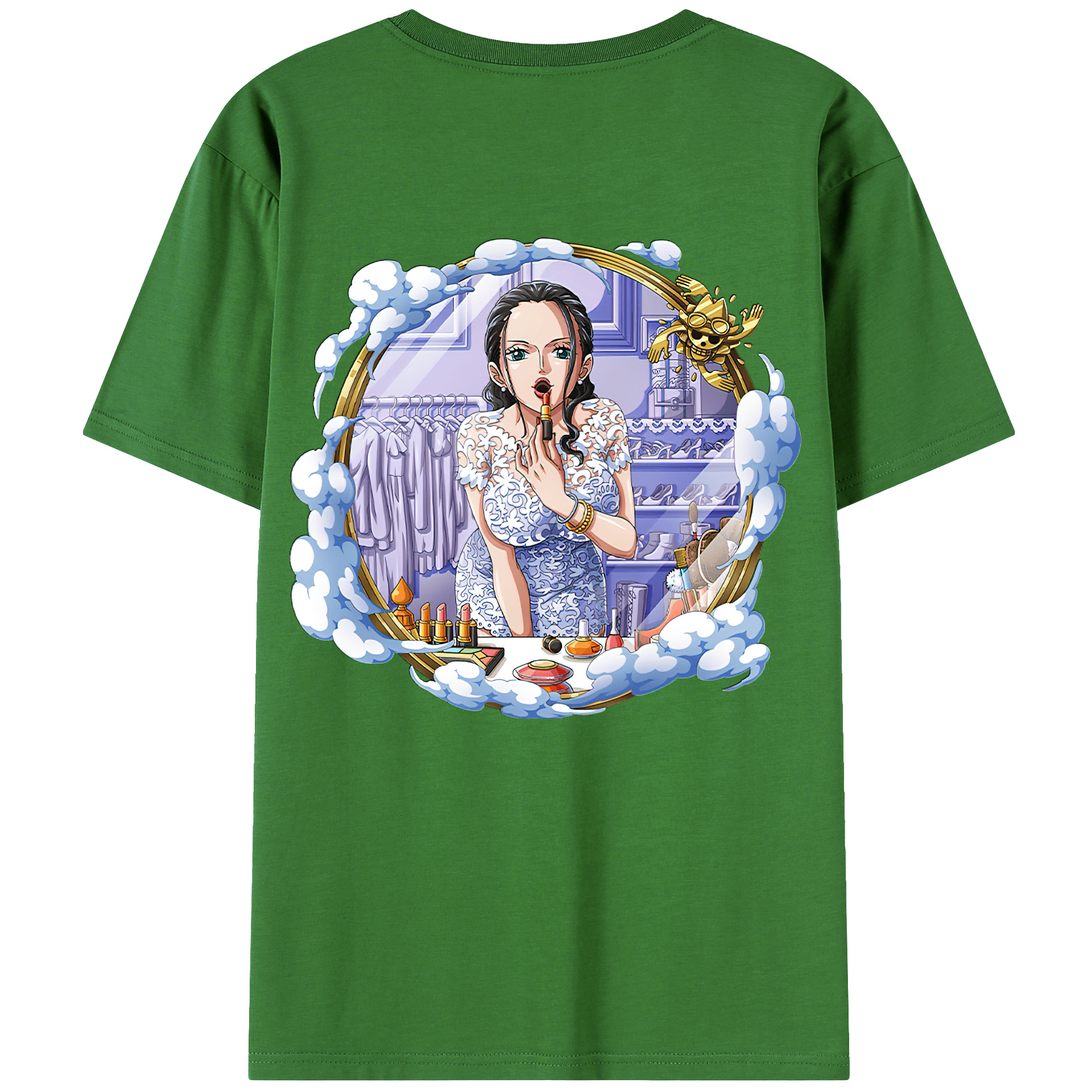 ワンピース ニコ・ロビン ONE PIECE Nico Robin レディース半袖Tシャツ(バックプリント)